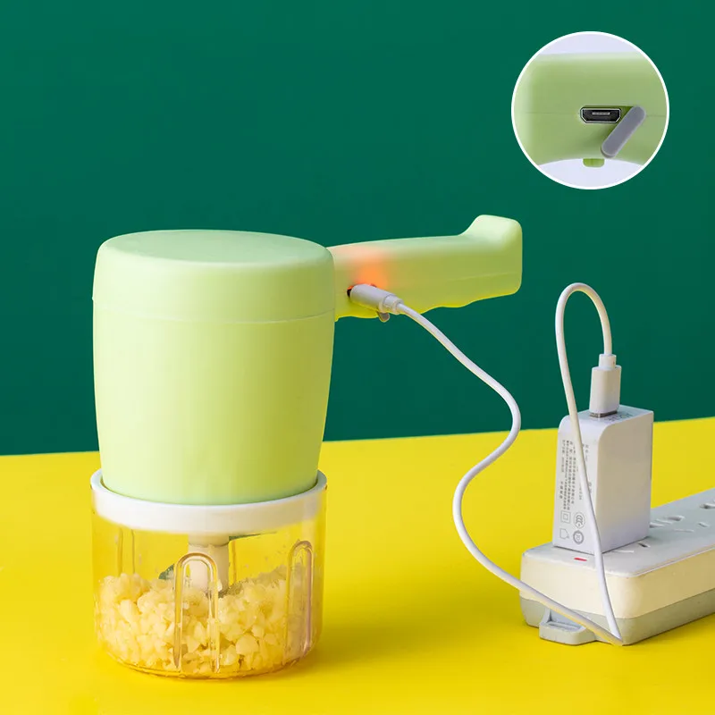 USB Беспроводная двухв-1 венчик для яиц чесночная дробилка Masher