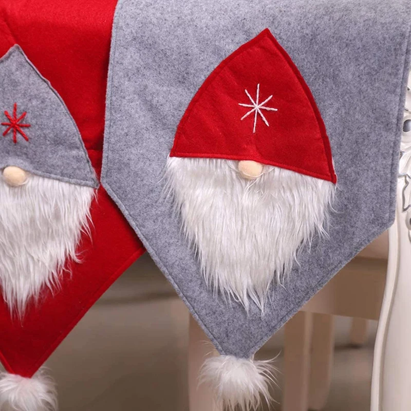 

1 Pcs Christmas Decoration Tablecloth Santa Claus Table Runner Home Decor Christmas Party Table Decorations