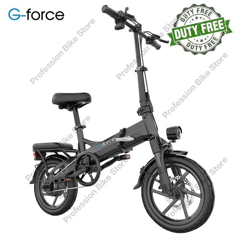 

Складной электрический велосипед для взрослых G-FORCE F14, 14 дюймов, колесо 400 Вт, 48 В, 14 Ач, Электромобиль, мобильный горный велосипед, карманный э...