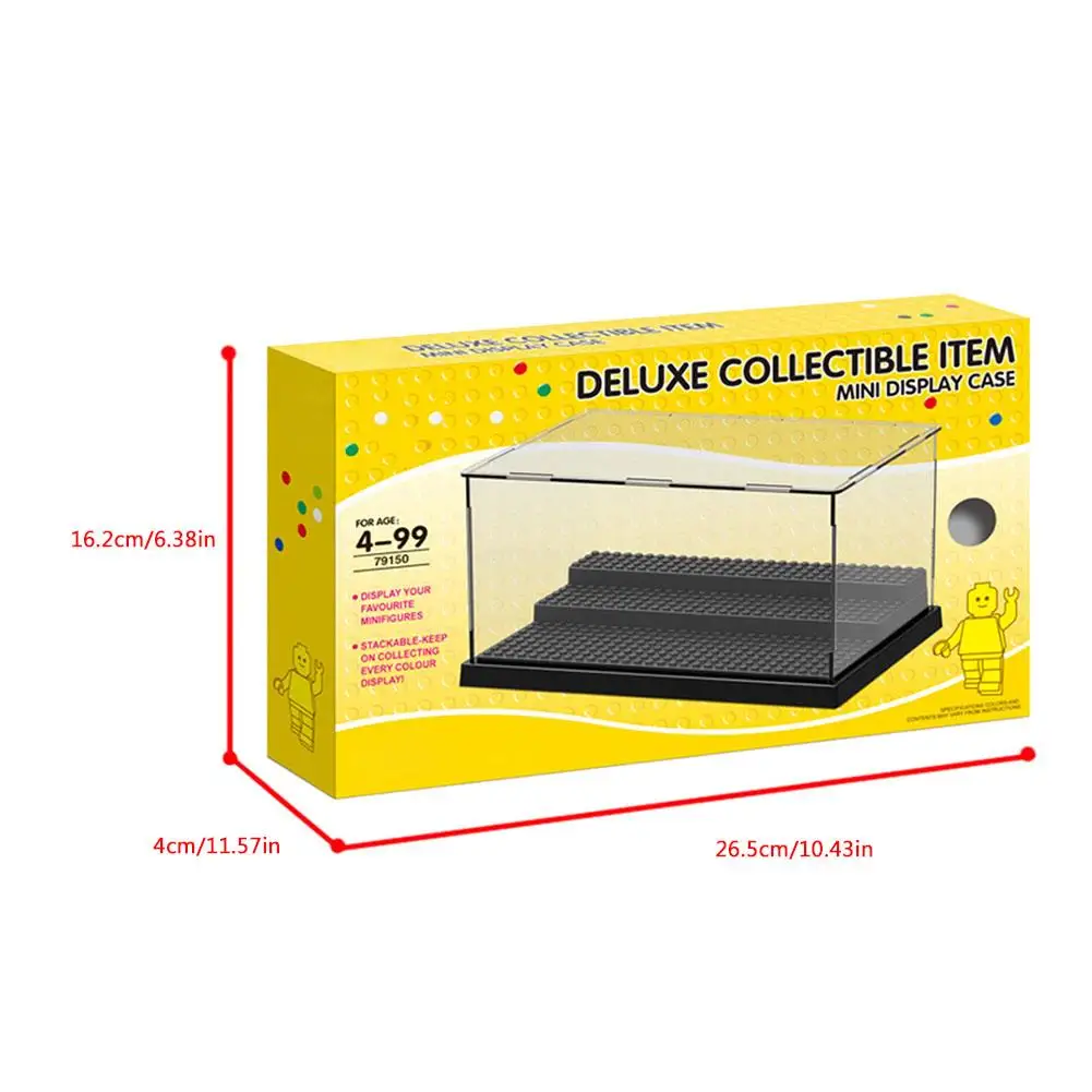 Новые Фигурки защиты витрины 8 цветов отображает коробку с 3 этапами основания