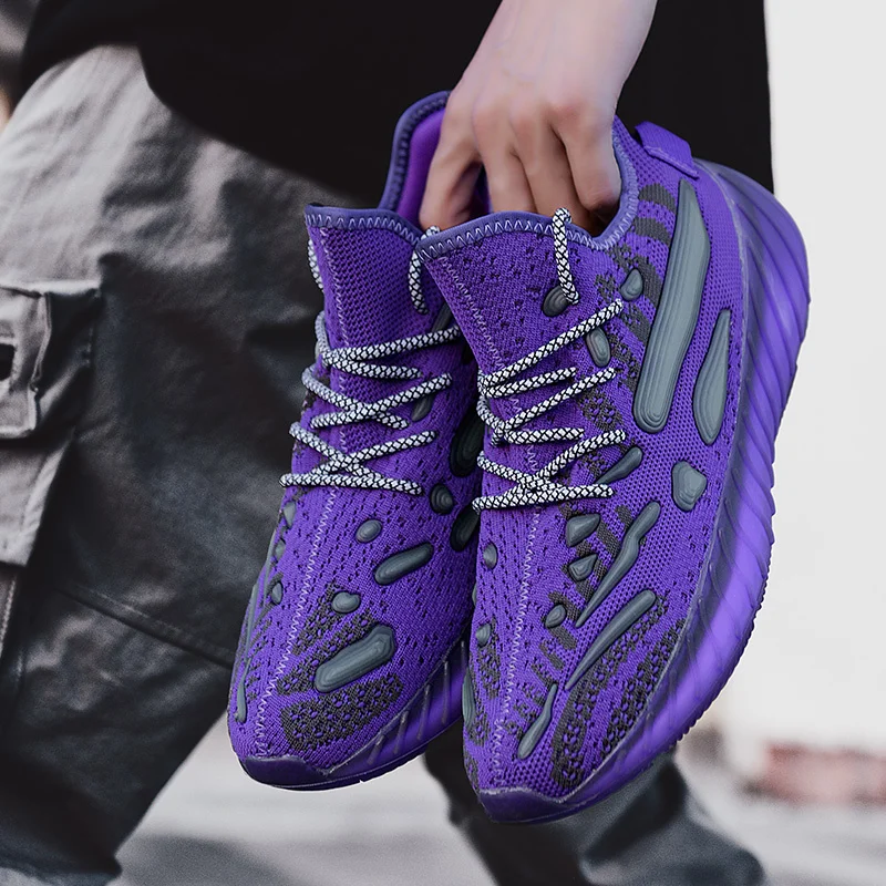 

Светящиеся мужские туфли Damyuan, повседневные беговые кроссовки без кожи, износостойкие, для спортзала, удобные для бега, дышащие легкие