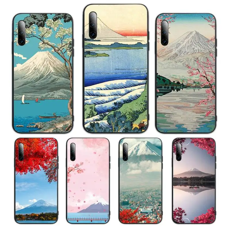 

Japanese art Mount Fuji Phone Case For Huawei Mate 9 10 20x 30 40 Lite Pro Cover