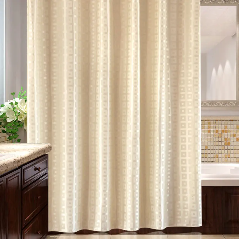 

Gold Designer Fashion Shower Curtain Waterproof Luxury Curtains Shower Screen Elegant Douchegordijn Bathroom Amenities EH50SH