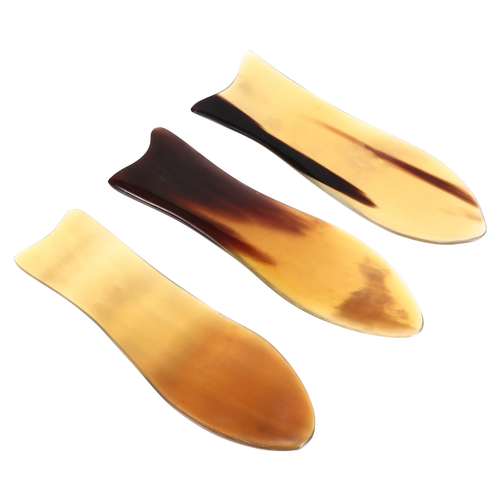 

3pcs Lightweight Small Durable Ox Horn Gua Sha Boards for Neck Arm Body