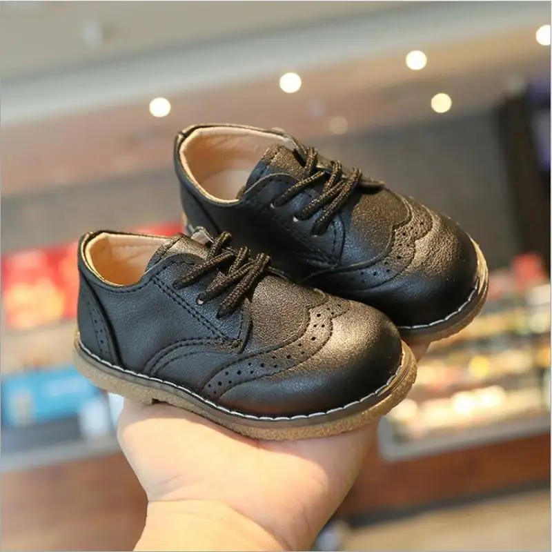 New Spring Autumn Children Leather Shoes for Boys Girls Casual Kids Soft Bottom Outdoor Baby Sneakers | Детская одежда и обувь
