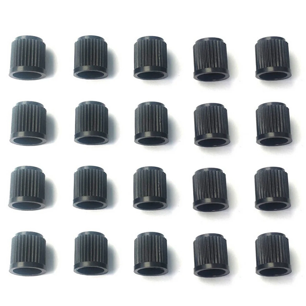 

20 Pieces Tire Stem Valve Caps, Dust Proof Covers Universal fit for Car, Motorbike, Trucks, Bike and Bicycle (Black)