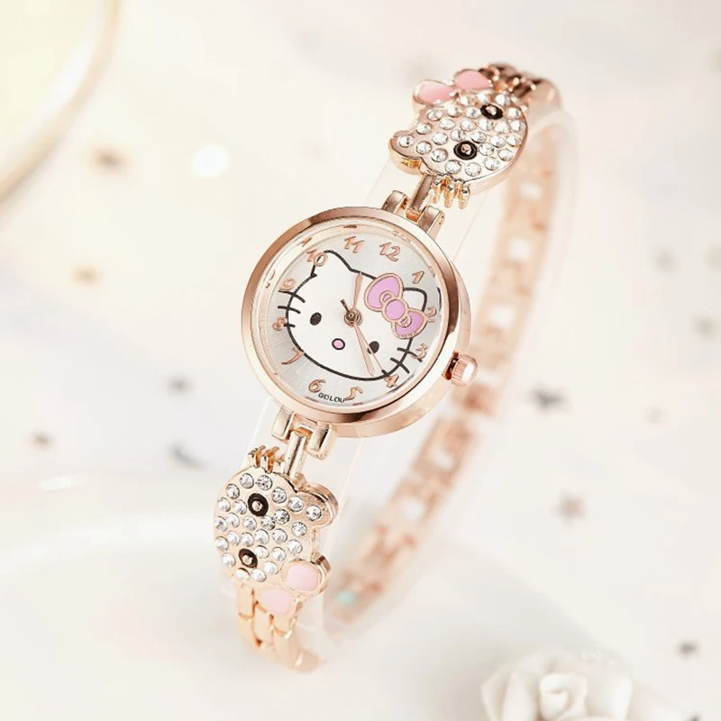 

Children Watches Cartoon Lovely Bracelet Student Kids Girl Cute Bling Bling Crystal Diamond Watch Birthday Gift High Quality