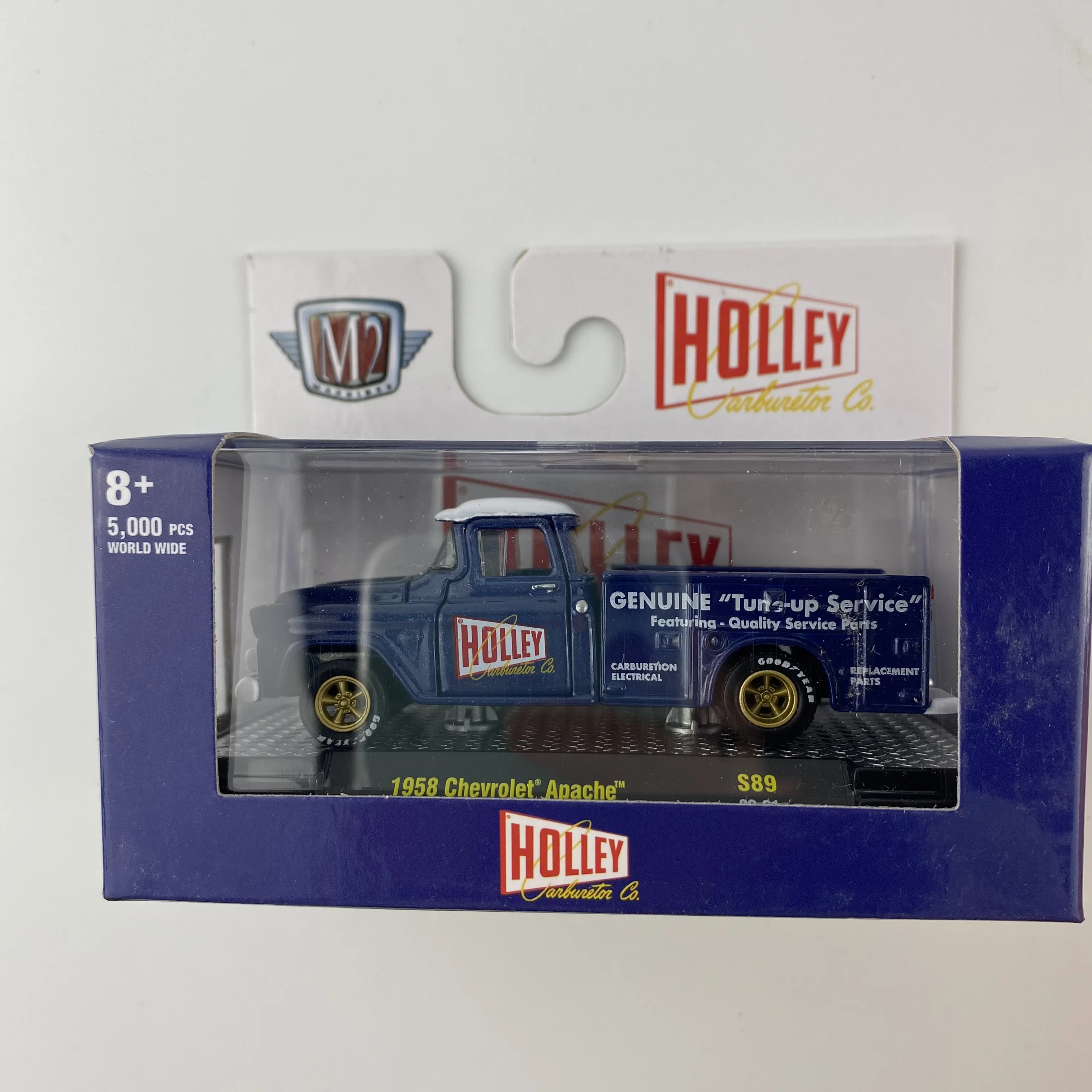 

NEW M2 Machines 1:64 1958 Chevrolet Apache limited 5000pcs worldwide HOLLEY collection Metal Die-cast Simulation Model Car
