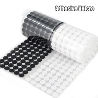 100pairs self adhesive fastener tape dots 1015202530mm strong glue magic sticker disc white black round coins hook loop tape