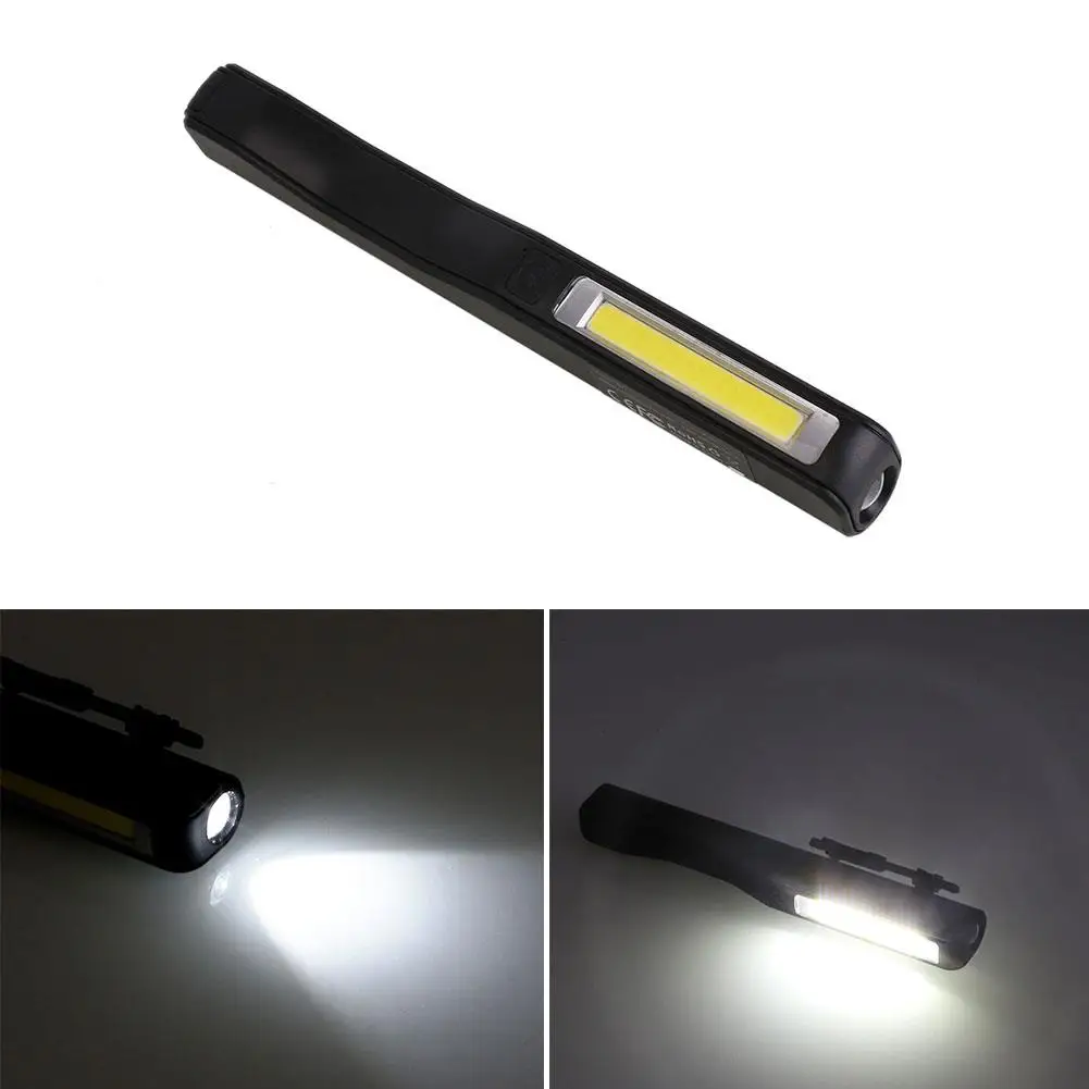 

Flashlight LED Work Lamp Rechargeable Torch COB Clip COB Working Light Outdoor Lighting Pen Pen Pen Portable Hand Clamp 3W USB