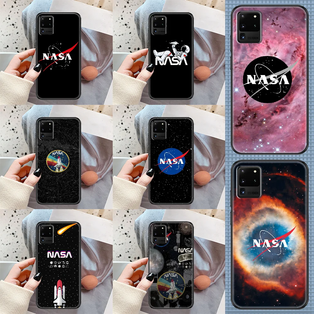 

Space NA-SAs Phone case For Samsung Galaxy Note 4 8 9 10 20 S8 S9 S10 S10E S20 Plus UITRA Ultra black pretty bumper luxury cover