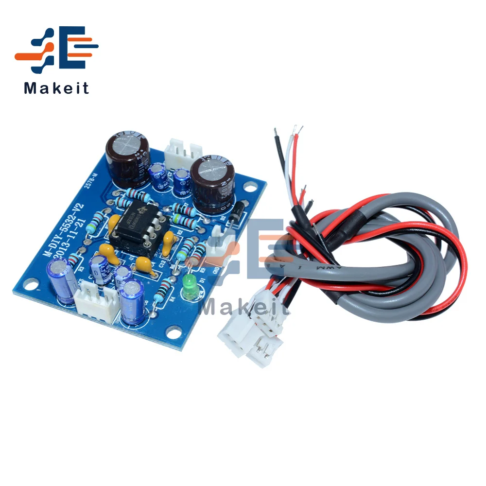 NE5532 OP AMP Плата усилителя Hi Fi аудио предусилитель Аудио Звук Динамик печатная