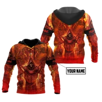 personalized name reaper skull fire 3d printed autumn men hoodies unisex casual zip pullover streetwear sudadera hombre dw0477