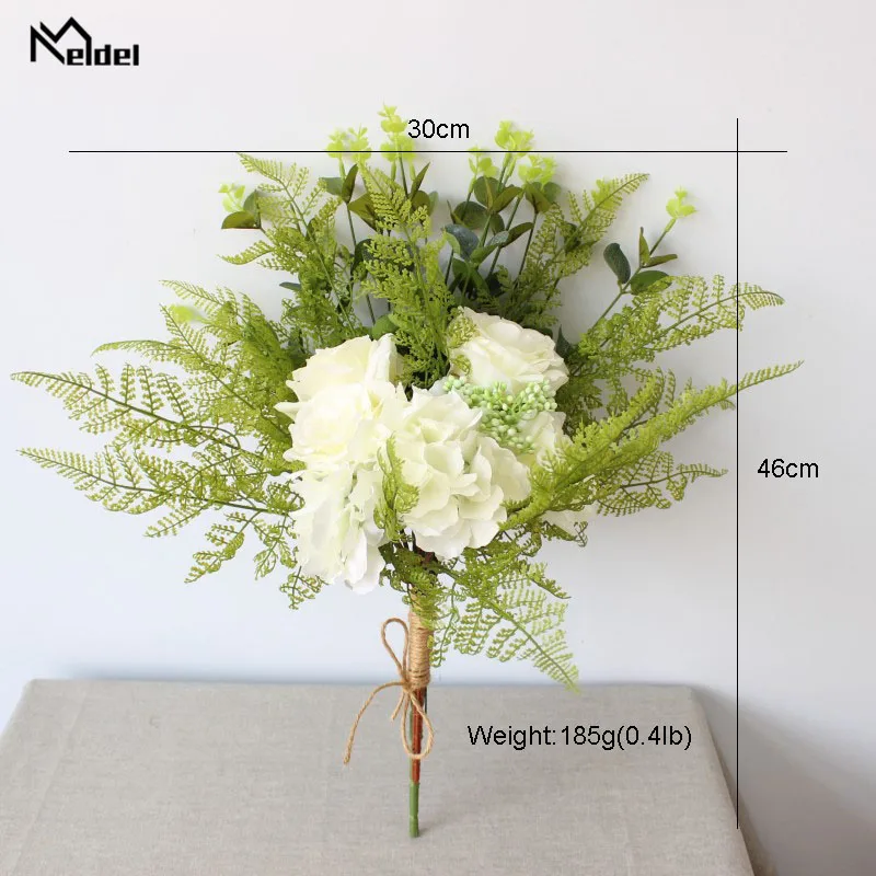 Свадебный букет Meldel ручной работы розовые цветы бело красные свадебные