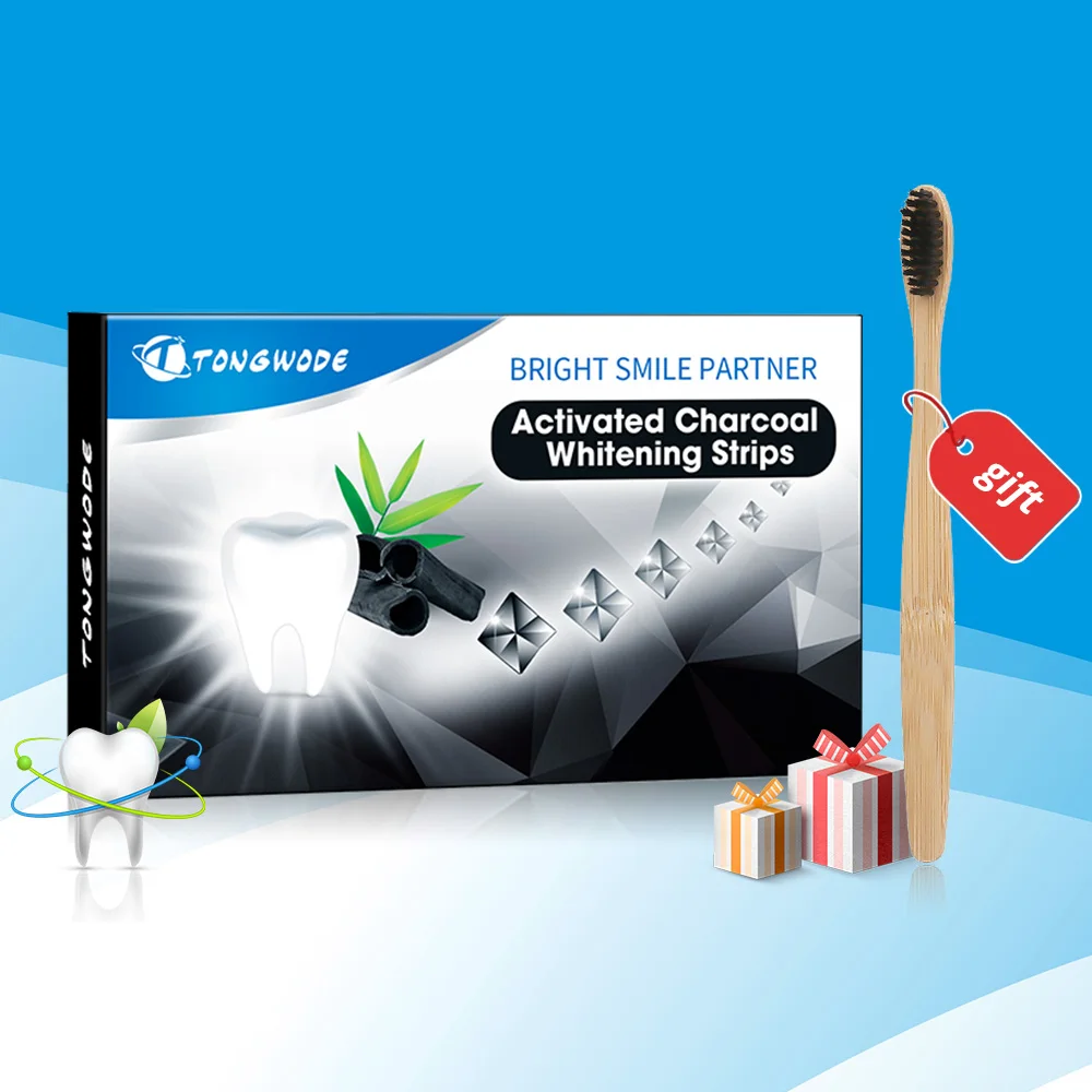 Новое поступление одноразовые полоски для отбеливания зубов Tongwode с бамбуковым