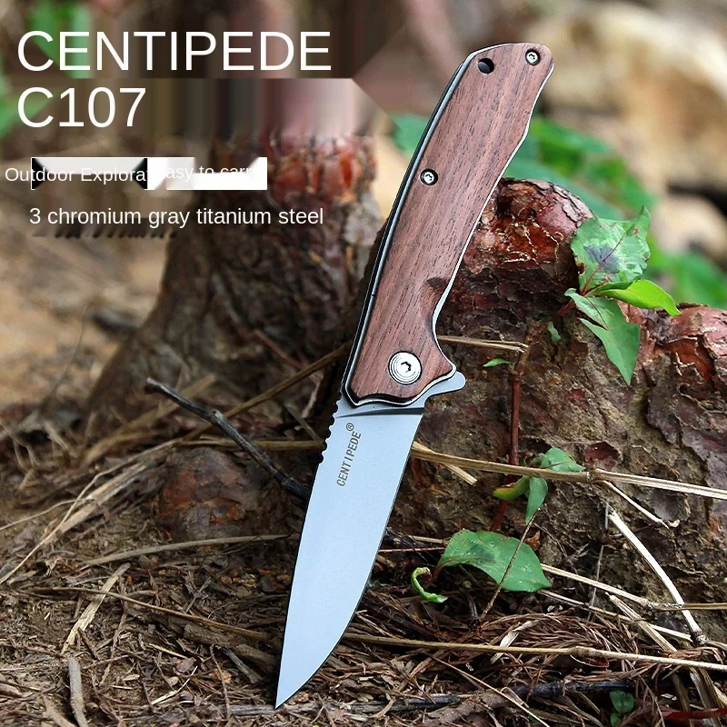 

Defensive military knife knife with height hardness knife outdoor bearings quickly open folding knife folding knife