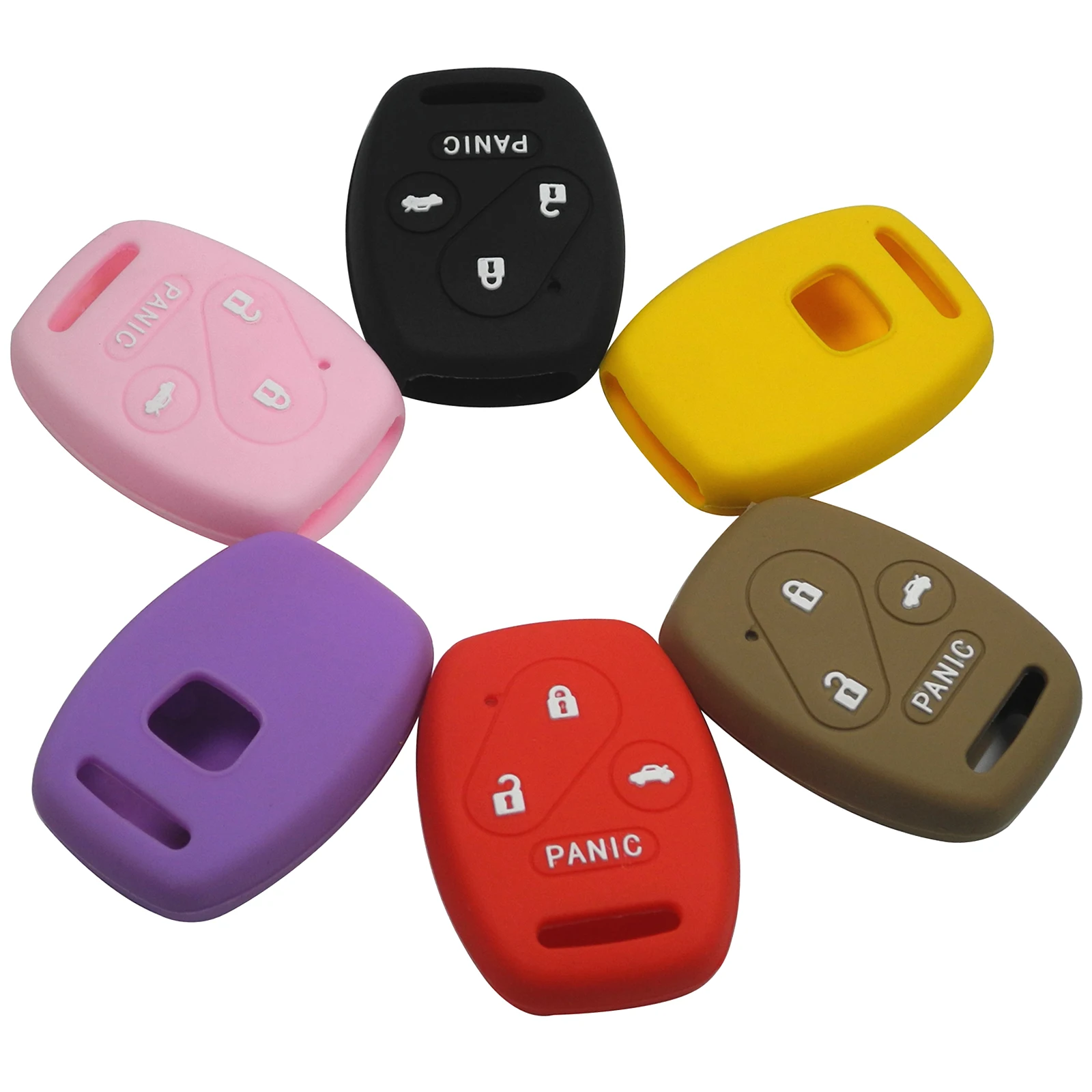 

Bilchave 3+1 Buttons For Honda Crosstour Insight Pilot Civic Ridgeline CR-V CR-Z Element Fob Remote Silicone Car Key Case Cover