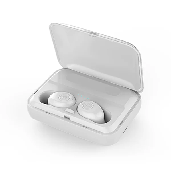 2PCS earphone TWS Bluetooth наушники V5.0 беспроводные наушники HIFI наушники стерео бас гарнитура с микрофоном 1500 мАч перезаряжаемый мобильный телефон - Цвет: 2PCS earphone