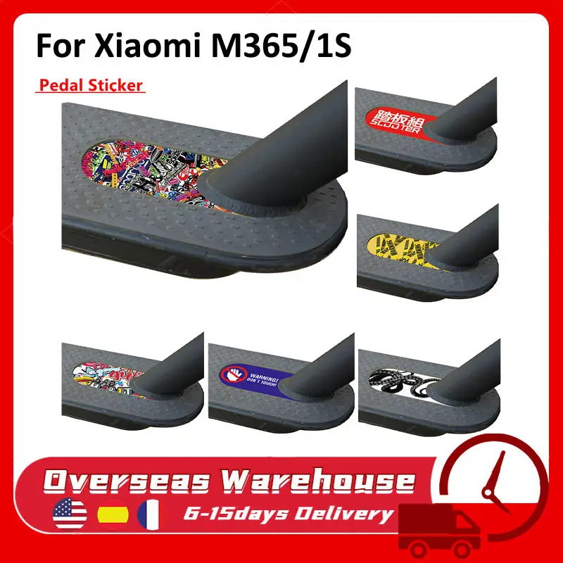 

PVC Pedal Stickers For Xiaomi M365/1S Electric Scooter Modificat Foot Personalized Decals Anti-Slip Sun Protection Accessories