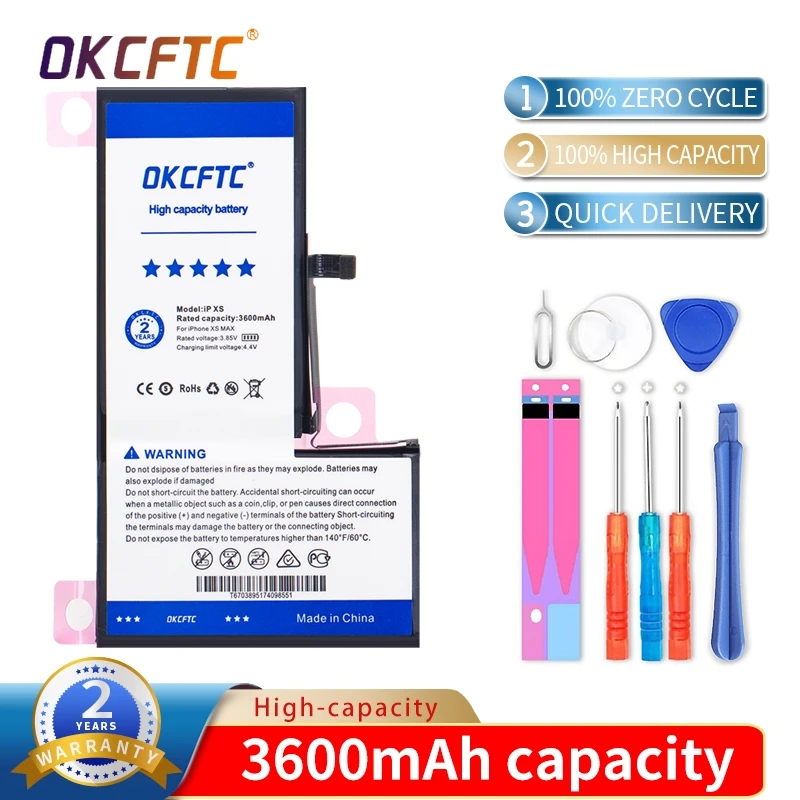 

3600mAh High Capacity Replacement Bateria For iPhone XS Original Batteries For apple iphone XS battery