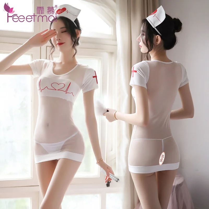 Высококачественное женское эротическое нижнее белье прозрачное платье