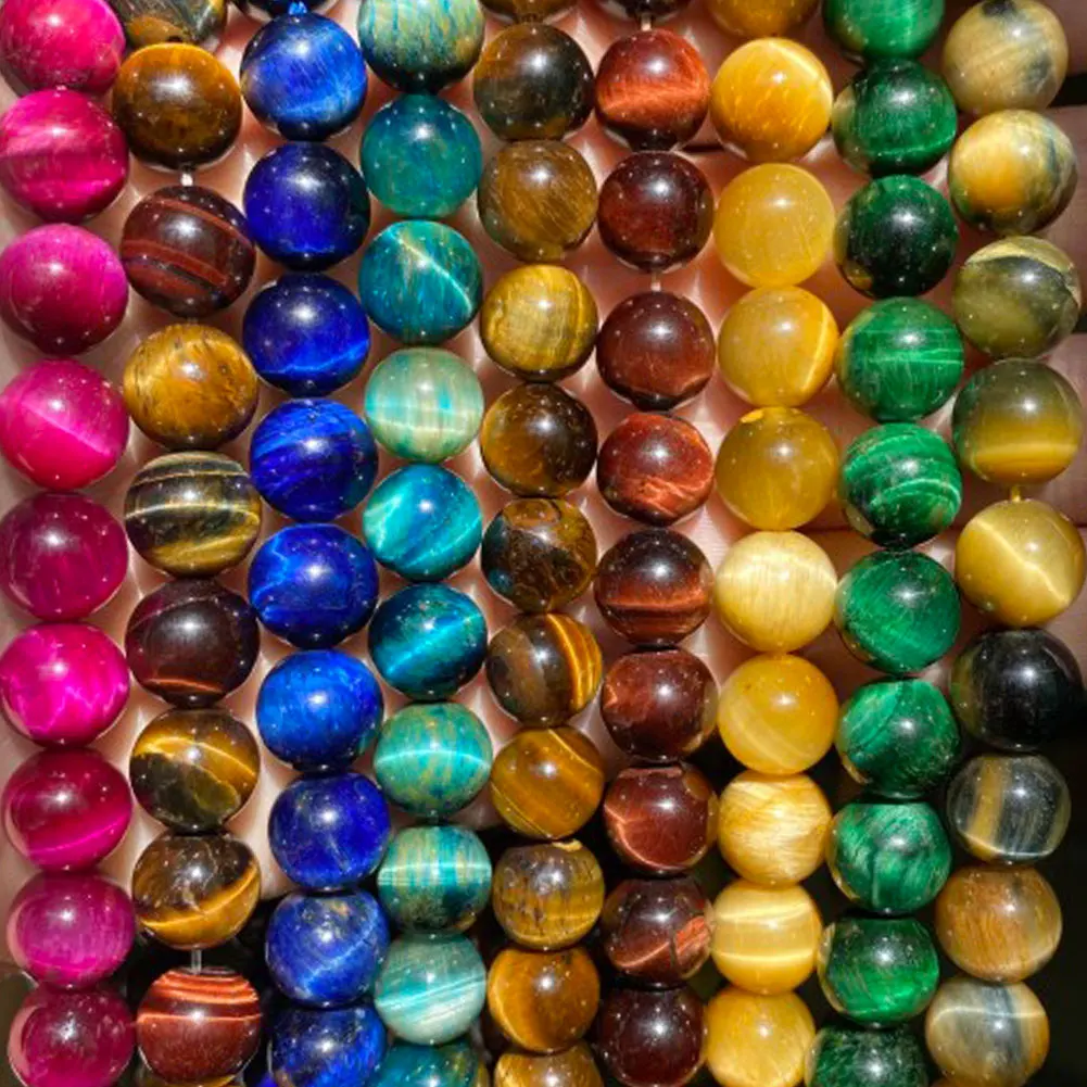 Натуральный камень на Возраст 4 12 мм тигровый глаз бисер для изготовления