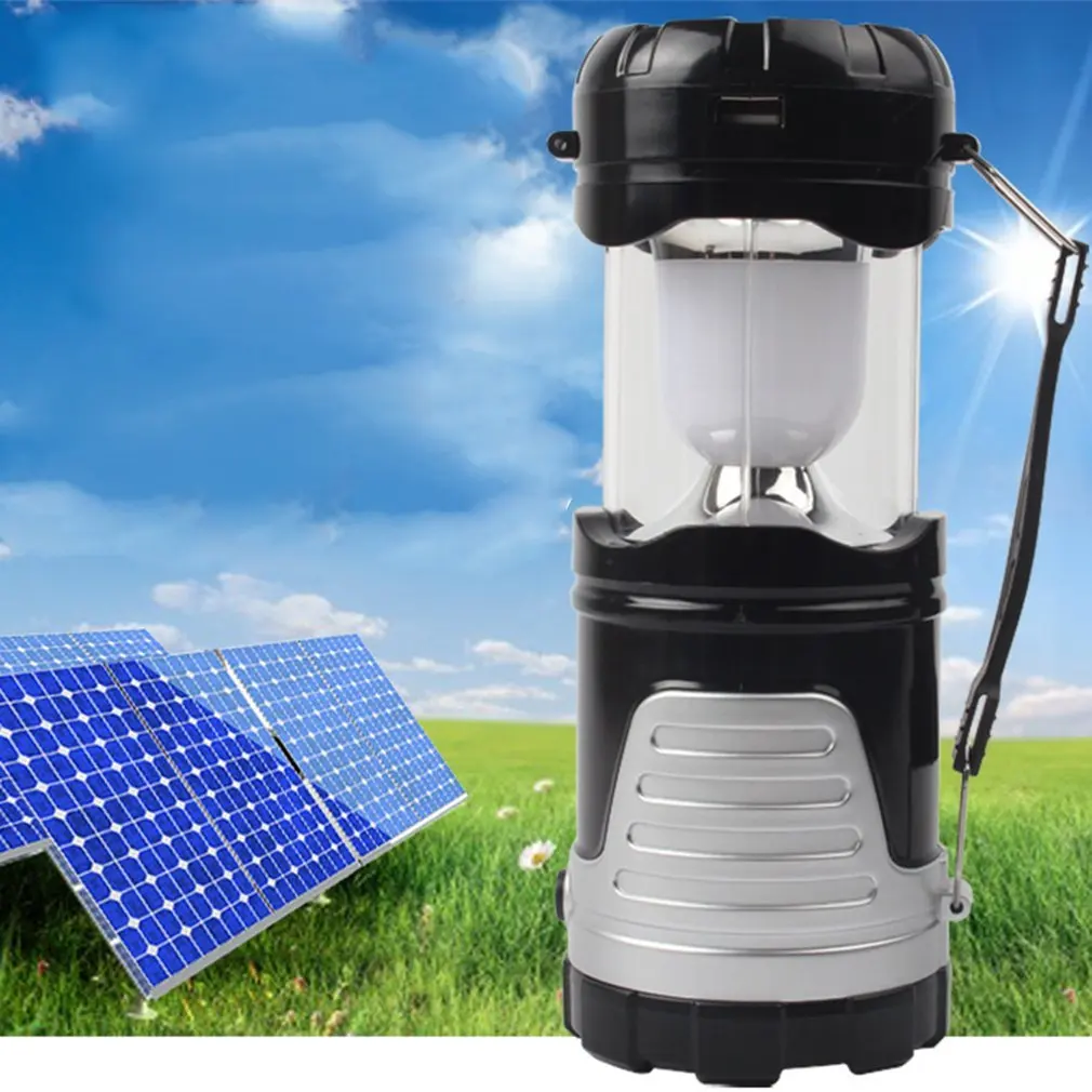 ICOCO Солнечный кемпинг светильник светодиодный перезаряжаемый ручной Палатка