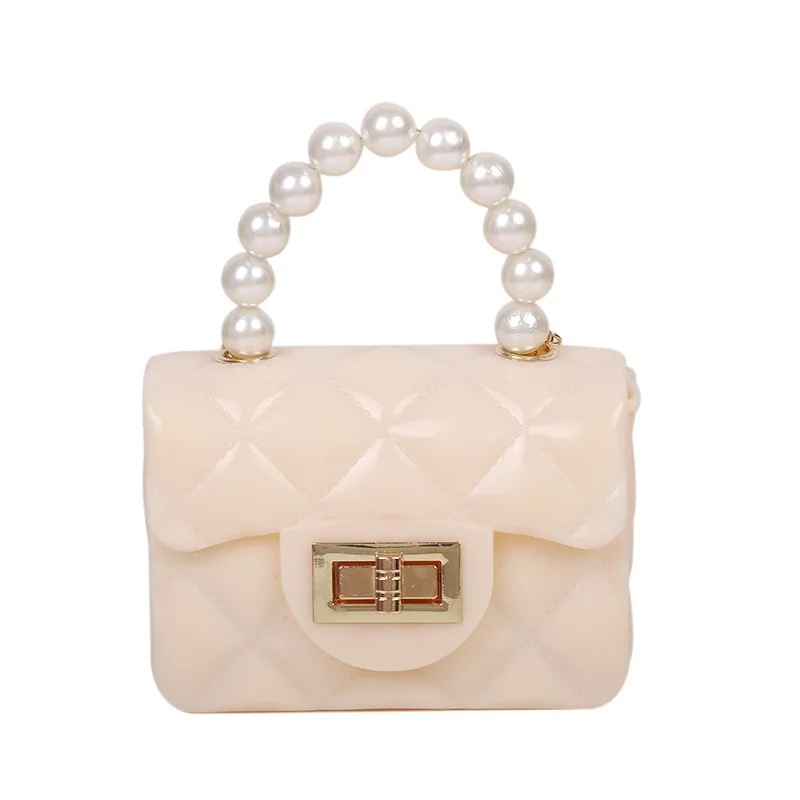 

New 2021 Summer Jelly Color Fashion Shoulder Crossbody Mini Chain Transparent Small Square Bag