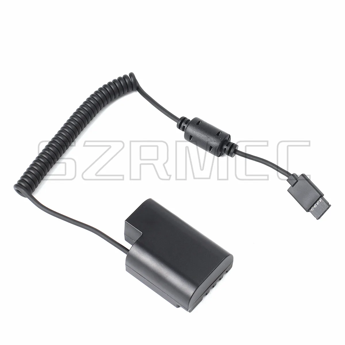 

Panasonic DMC GH5 GH4 GH3 Camera with DJI Ronin-S 12V Outport to DMW DCC12 DC Coupler Coiled Cable Dummy Battery Adapter