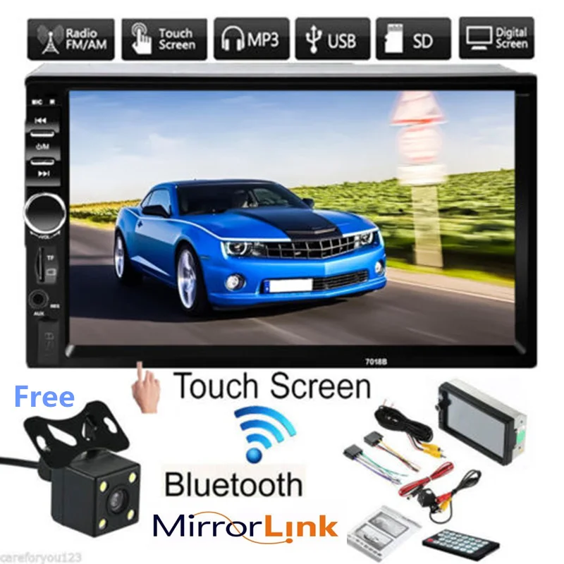 Автомагнитола MP5 плеер 2Din 7012B MirrorLink Bluetooth 7 ''сенсорный экран мультимедийный FM