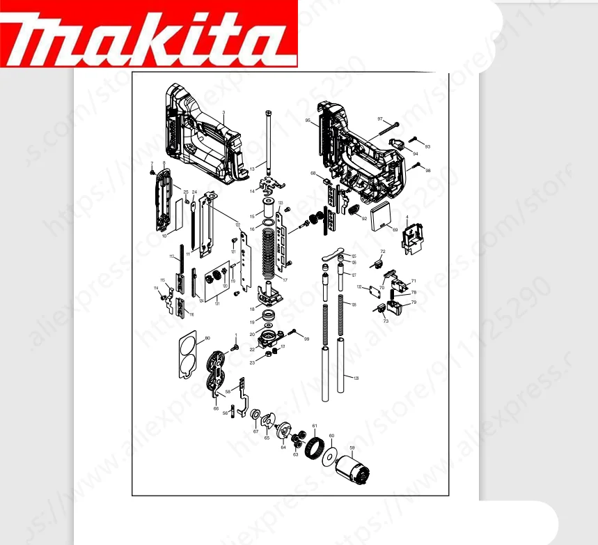 

Maktia for DPT353 Rotor switch stator handle housing bearing Spindle gear (Consult customer service)