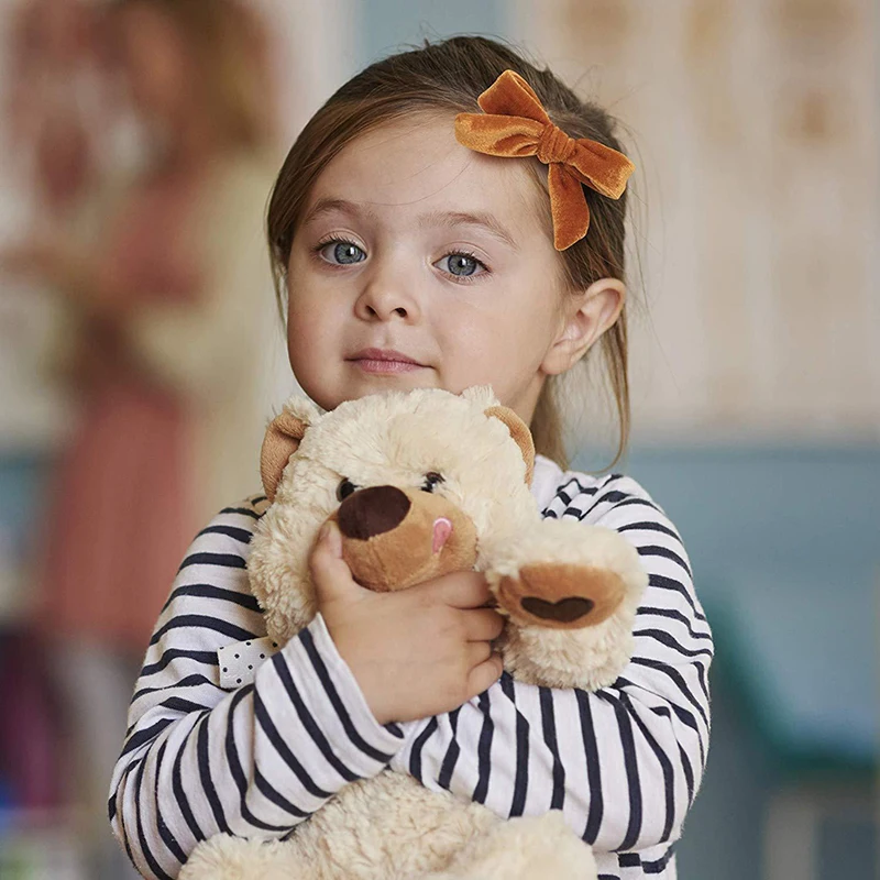 Повязка на голову для маленьких девочек бархатная повязка с бантиком