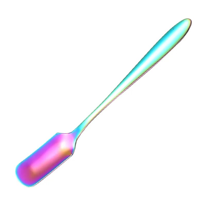 

Creative Long Handled Stainless Steel Coffee Spoon Stirring Ice Cream Dessert Tea Spoons For Kitchen Accessories Gadget