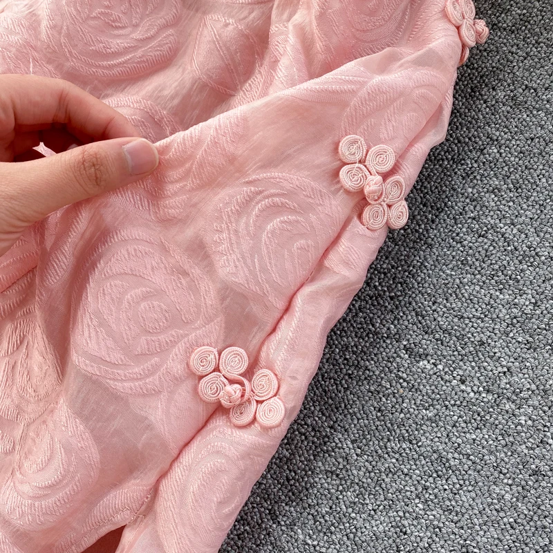 

French Romance Retro Dresses Women Casual 3D Floral Print Square Collar Dresses Ruffles Puff Sleeve Mini Dresses Lady 2020