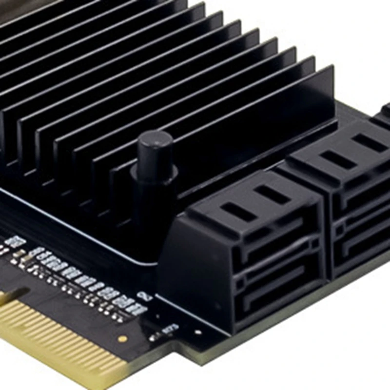 

PCI-E SATA 6 Ports Desktop Riser Card SATA3.0 Hard Drive 6Gbps Expansion Card