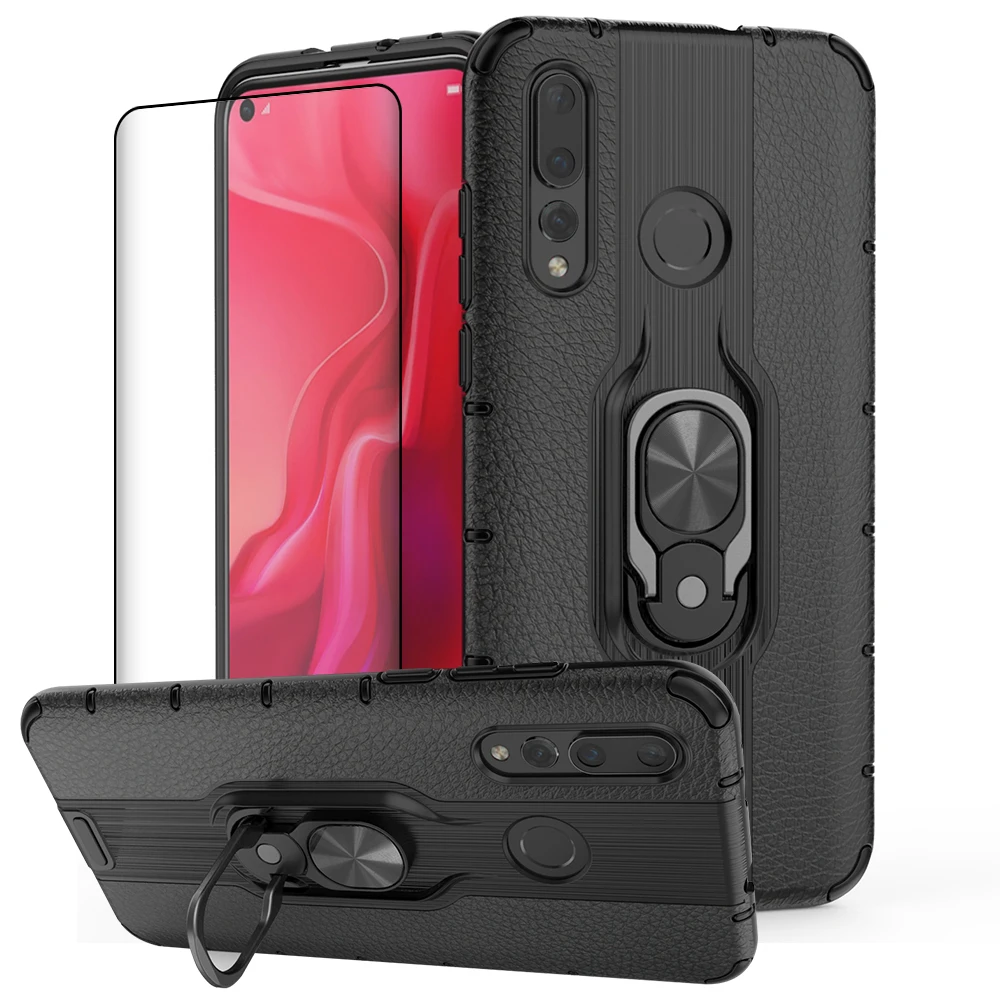 Чехол для Huawei P30 Lite Pro чехол с магнитным кольцом и подставкой гибридный защитный