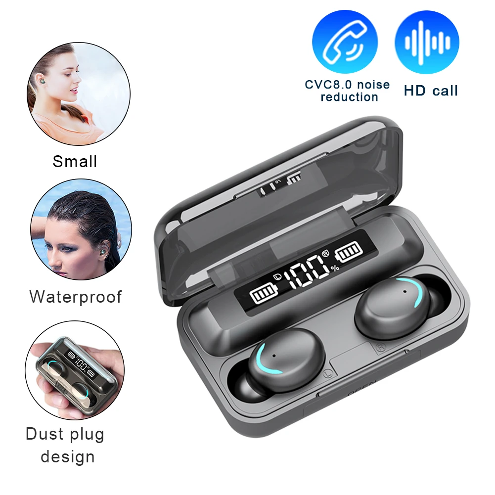 Беспроводные Bluetooth-наушники гарнитура 5 0 TWS мини-наушники сенсорные наушники с