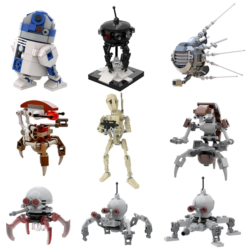 Конструктор MOC Star Battle War робот разрушитель кирпичи военная императорская