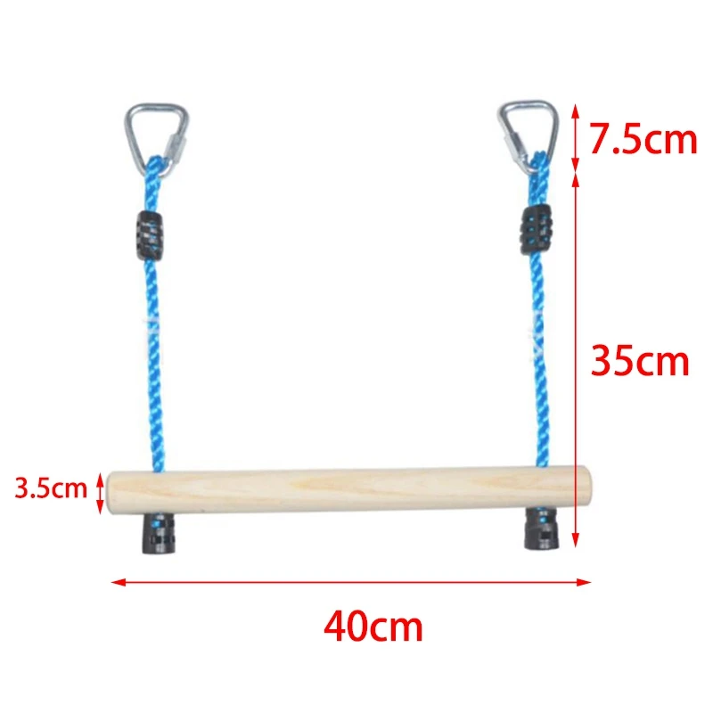 

Kid Climbing Frame Rod Rope Outdoor Garden Swing Set Accessories,Adjustable Swing Bar for Child Strength Training