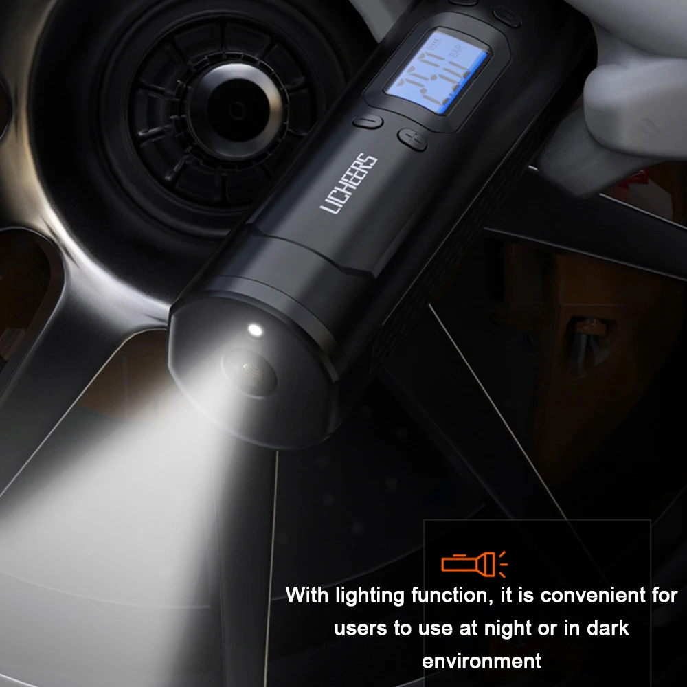 

On-board Digital Wireless Air pump Portable Mini Air pump Automobile Tire pump Tire Inflator Car Tyre Pump