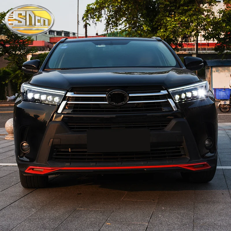 

SNCN Car Styling LED Headlight Assembly For Toyota Highlander 2018 2019 Sequential Turn Signal Lamp LED DRL Start Blue Head Lamp