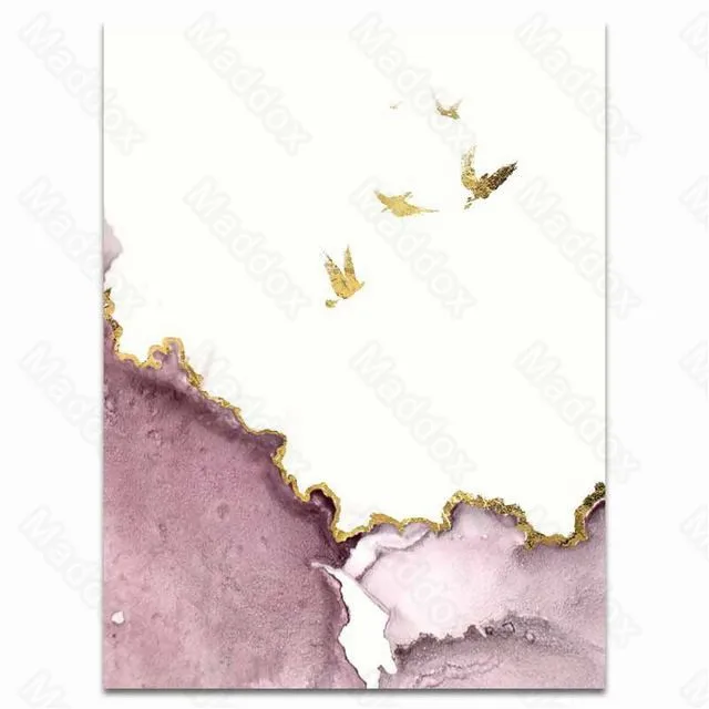 

Frameless Canvas Print Painting Green Blue Abstract Personality Irregular Ink Painting Simple Big Tree Silhouette Poster