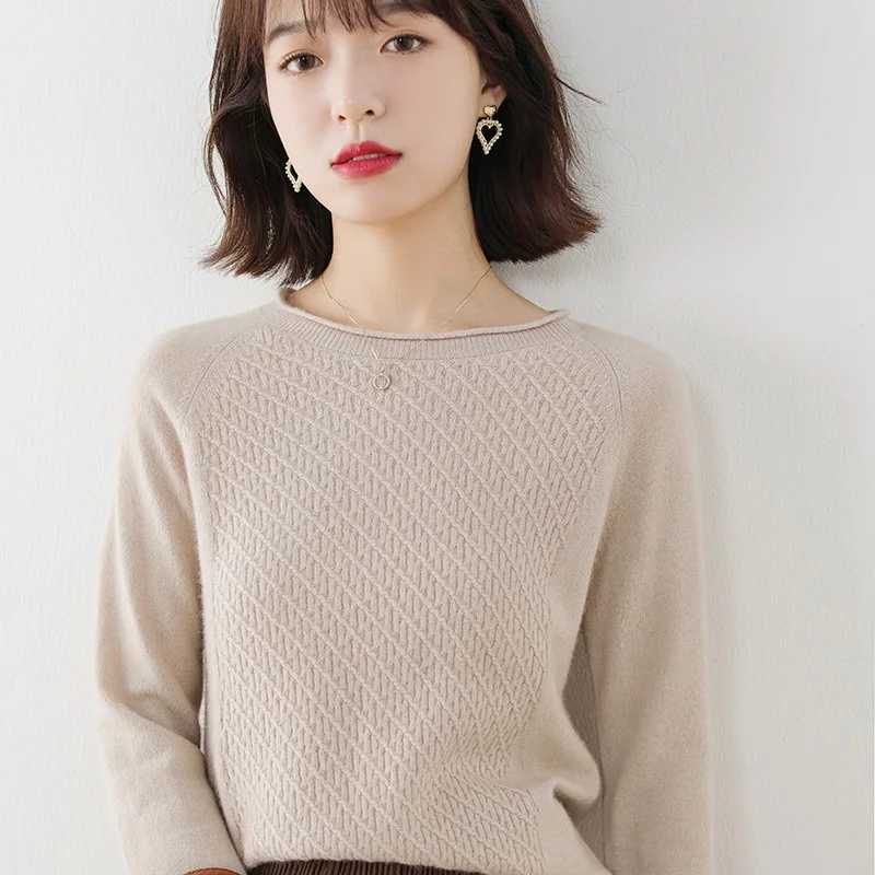 adishree 2020 woman winter 100% Cashmere sweaters and autumn knitted Pullovers High Quality Warm Female thickening O-neck