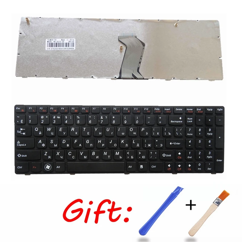 RU черная новая клавиатура для ноутбука LENOVO IdeaPad G560 G560A G565 G560L русская
