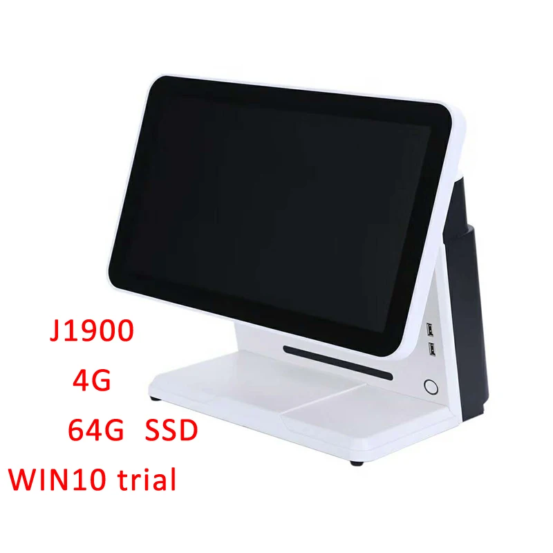 J1900 4G 64G Дешевая цена сенсорный экран все в одном POS для супермаркета 15 дюймов pos системы удобный Ресторан кассовый аппарат - Цвет: J1900 4G 64G
