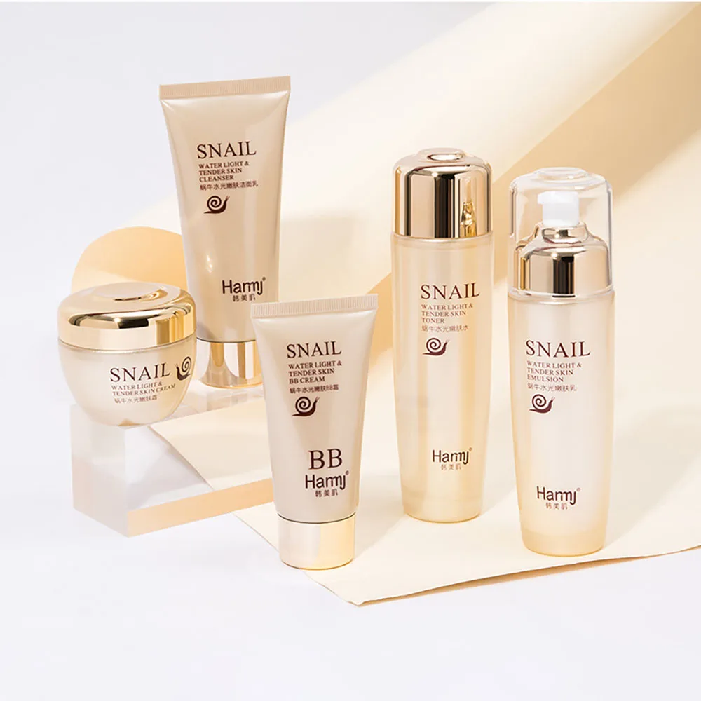 Фото - Snail Essence Face Skin Care Sets Facial Tonic Whitening Lotion Face Cream Moisturizing  Firming Oil Control Cleansing BB Cream face washing product bioderma 028665i scraping tools mild cleansing wash gel tonic lotion scrub skin care