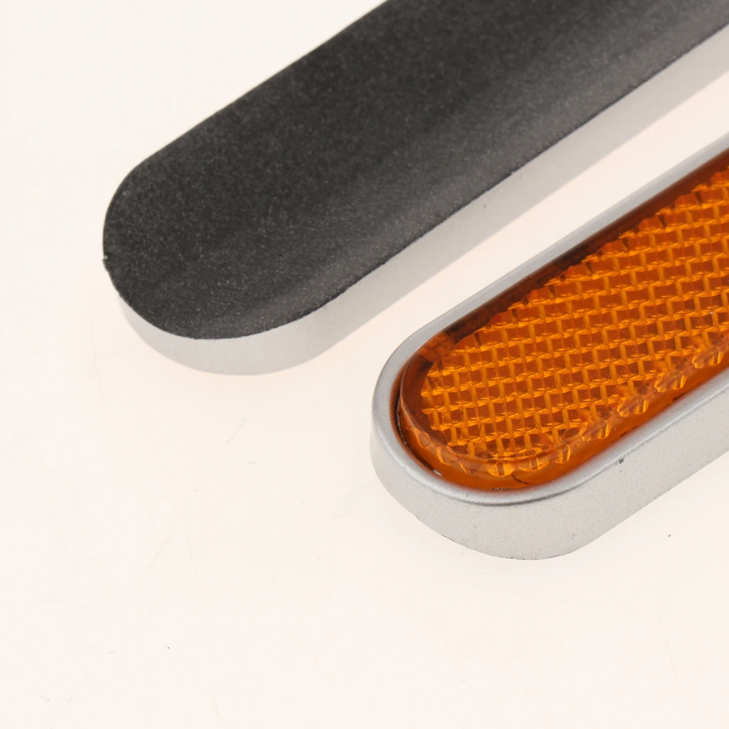

Pair of Rectangular Reflectors for Harley Latch Covers Hard Saddlebags Side Visibility 1993-2013 (Orange)