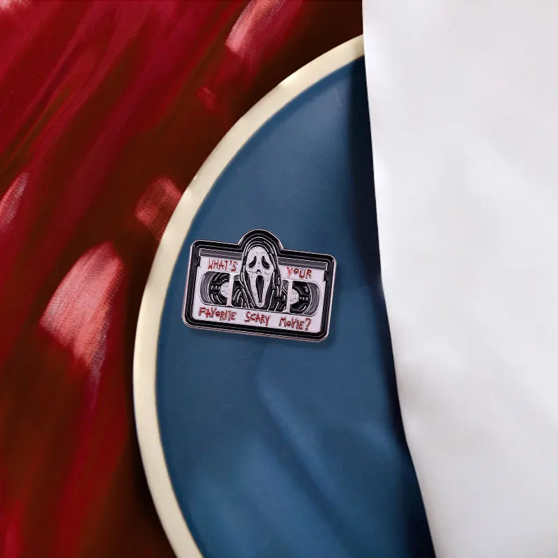 Какой ваш любимый страшный фильм Эмаль Булавка винтажная лента брошь галстук