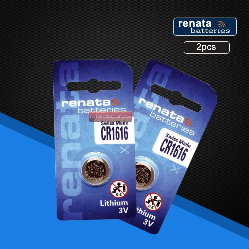 2 шт. литиевая батарея Renata CR1616 3 в 100 оригинальный бренд аккумулятор renata 1616 |