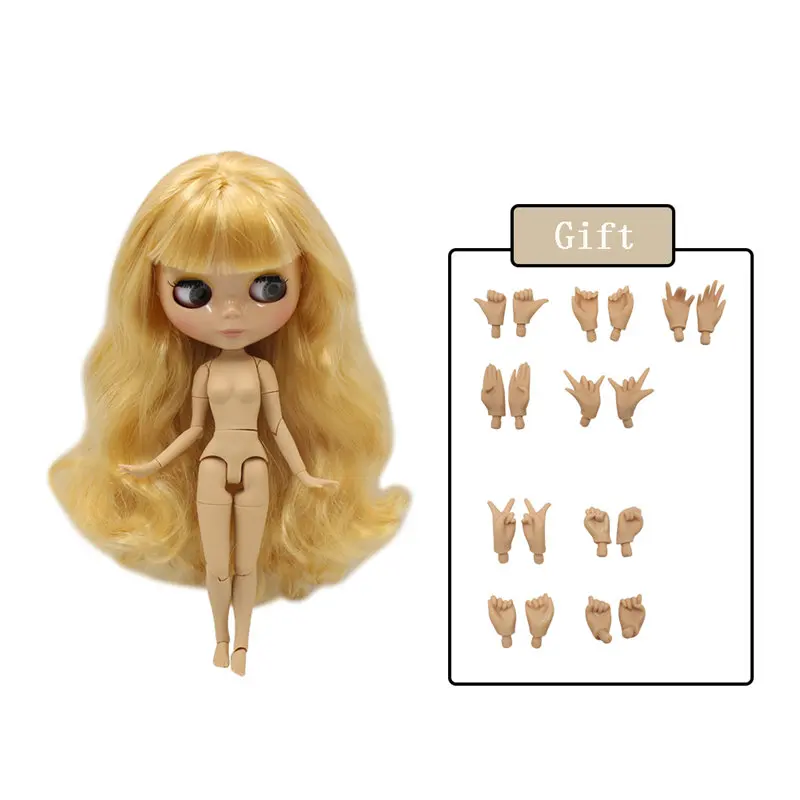 Glossy face 3071 Ледяная фабрика Blyth кукла Обнаженная соединение тела с ручной набор A& B 1/6 BJD Модная Кукла подходит diy Макияж Специальная цена - Цвет: Glossy face 3071